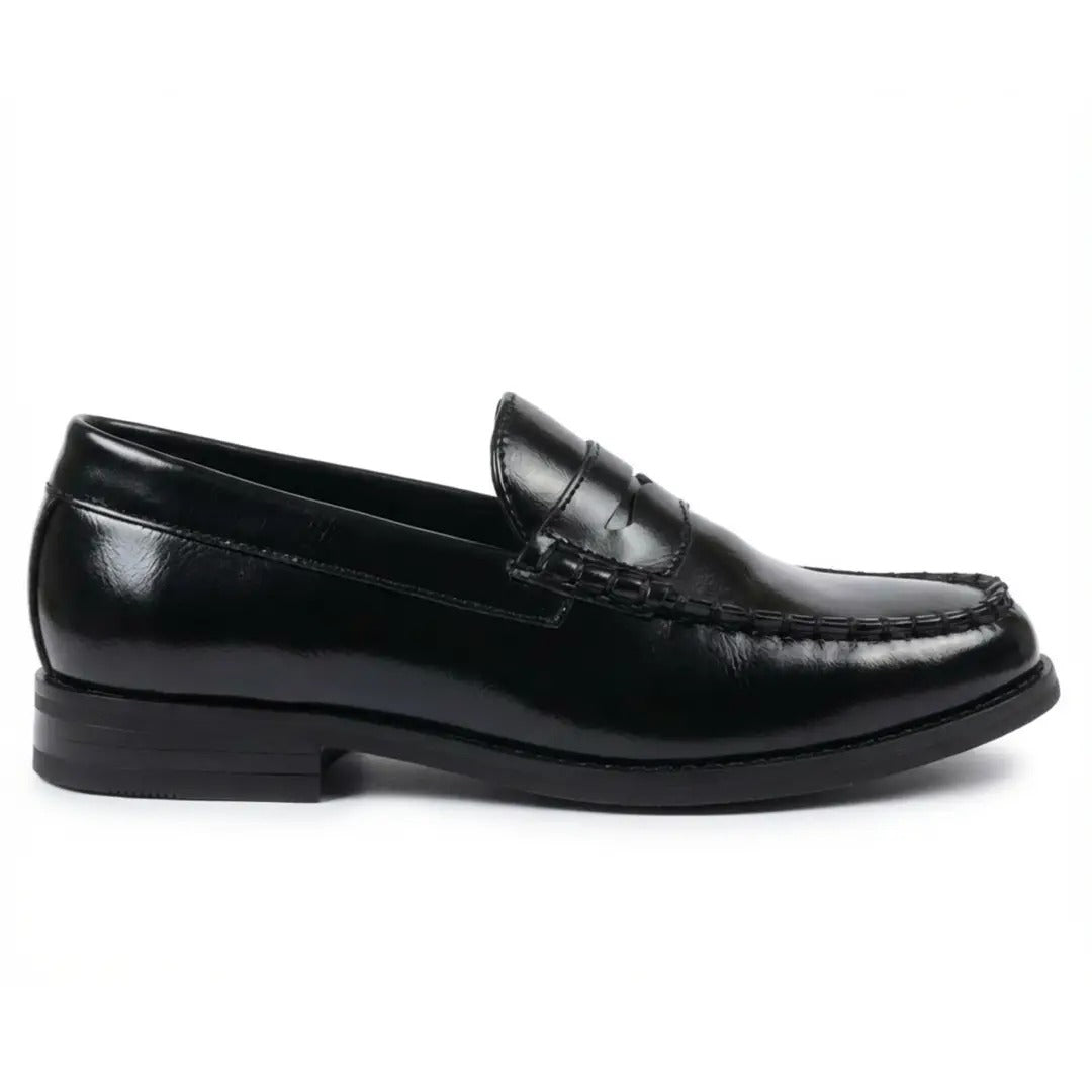 Miesten klassiset penny PU -nahkaiset loaferit