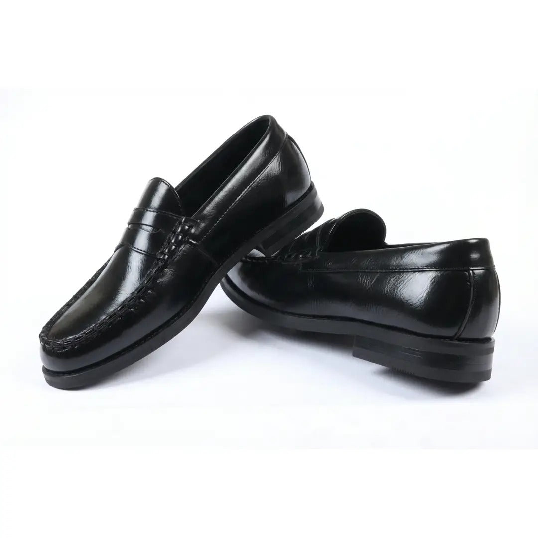 Miesten klassiset penny PU -nahkaiset loaferit