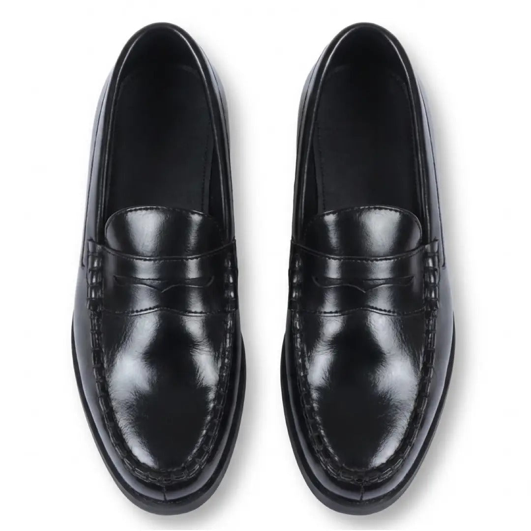 Miesten klassiset penny PU -nahkaiset loaferit