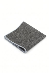 Miesten tummanharmaa tweed-taskuliina