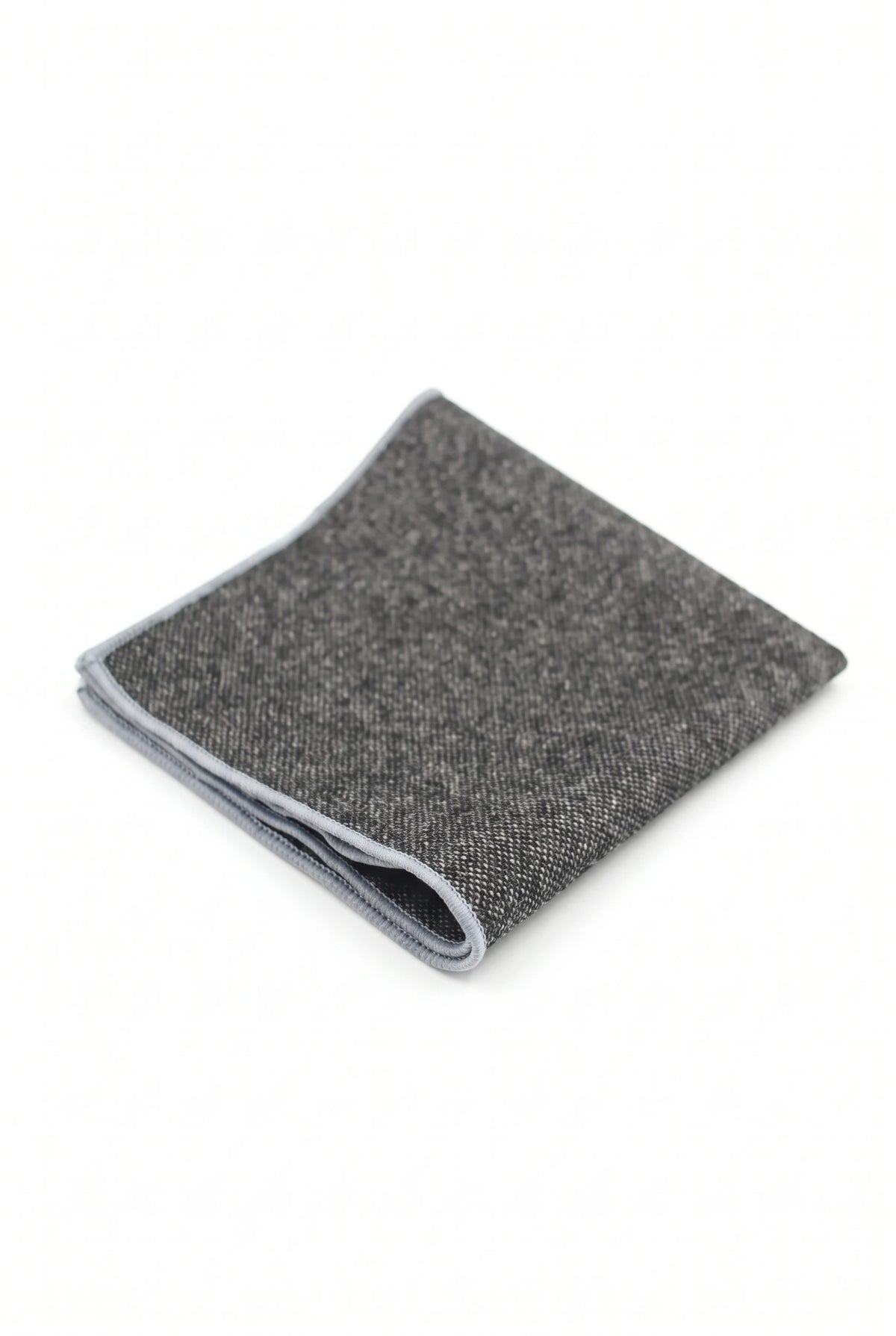 Miesten tummanharmaa tweed-taskuliina