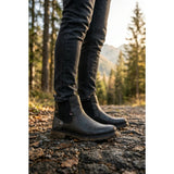 Miesten tummanharmaat vedenpitävät Chelsea-nilkkurit