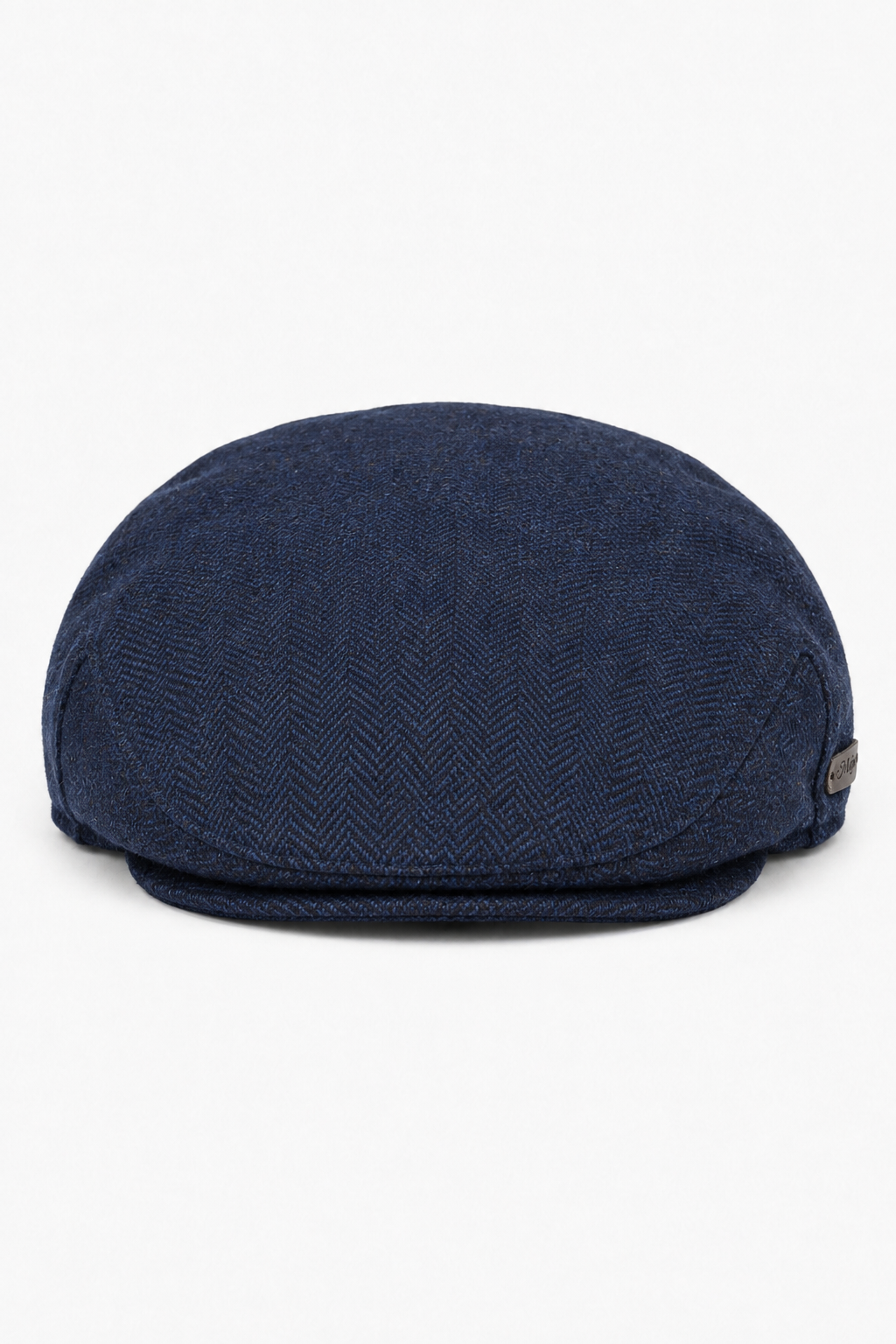 Miesten flat cap -villainen kalanruotokuvioinen laivastonsininen tweed-lippis, klassinen 1920-luvun unisex-poikamalli