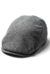 Miesten flatcap-pipo Baker Boy 8-paneelilla, isoisän tweed-kuvioinen kalanruotokuvioinen harmaa vintage-hattu