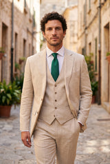 Miesten vihreä kapea 6 cm solmio