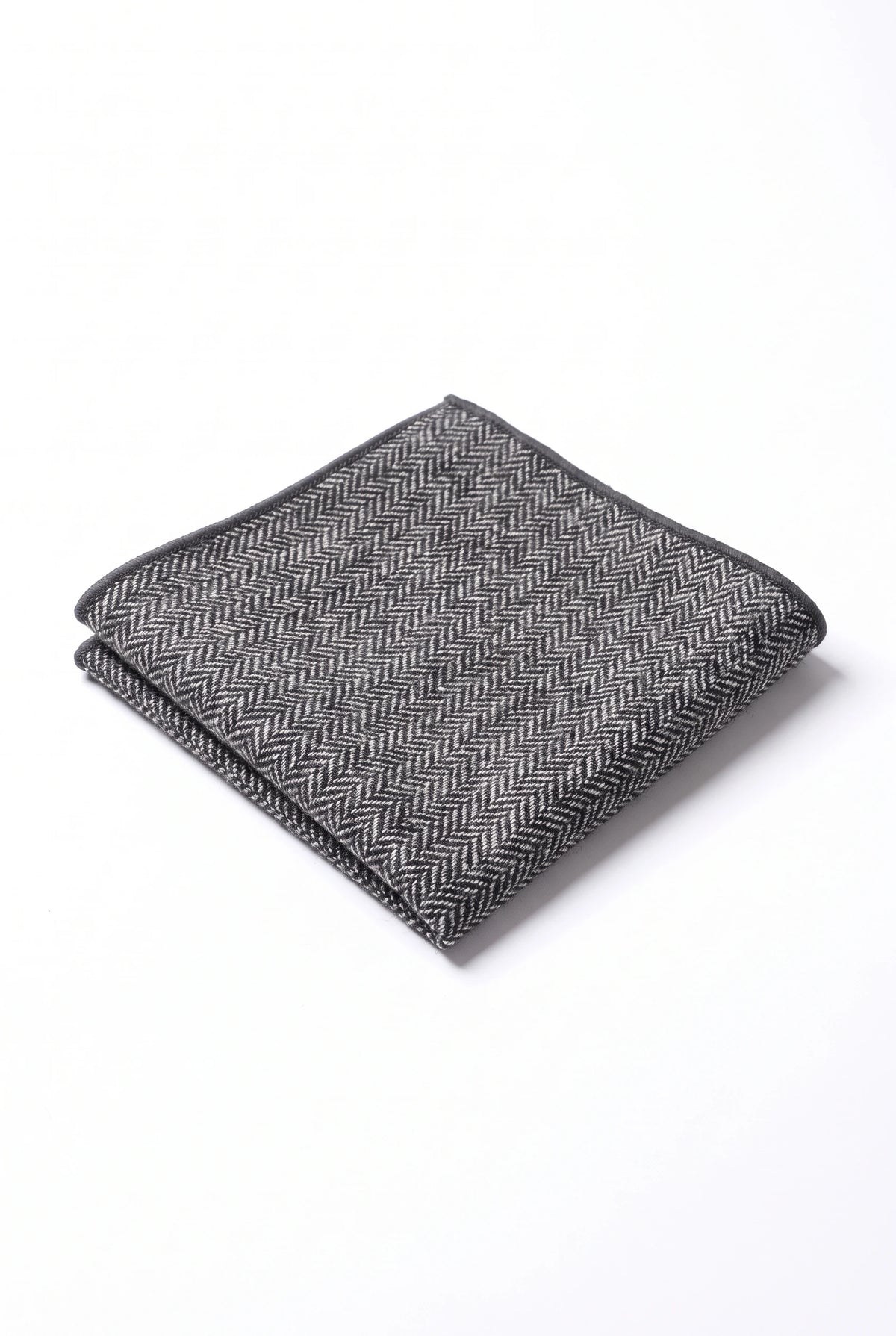 Miesten harmaa tweed-taskuliina