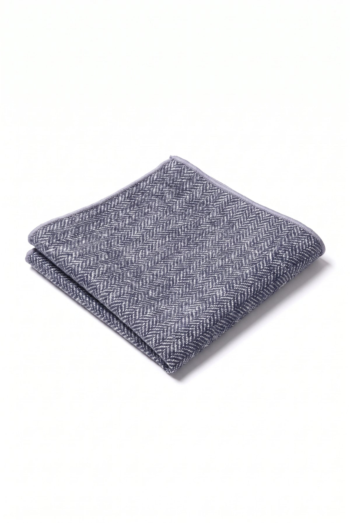 Miesten harmaa tweed-villasekoitteinen taskuliina
