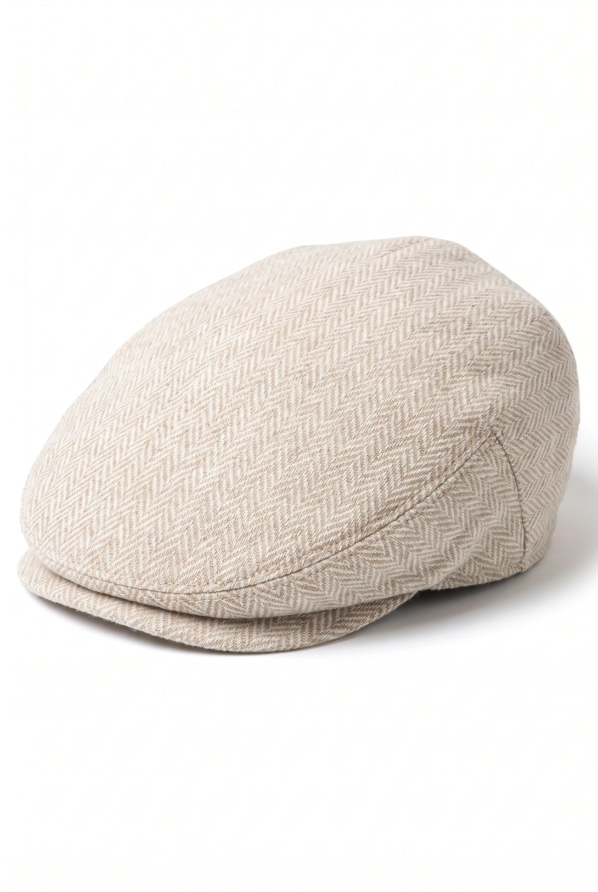 Miesten beige klassinen litteä lippis