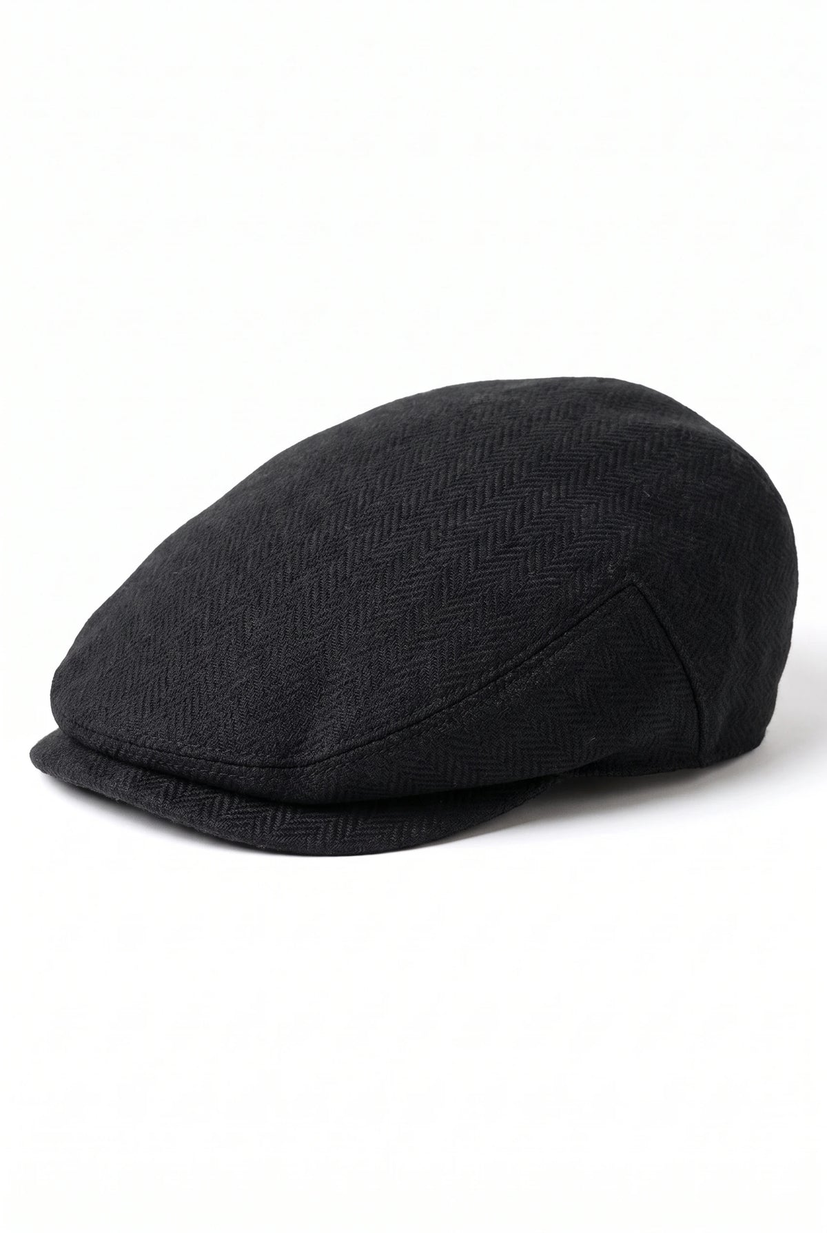 Miesten musta klassinen flat cap -lippis