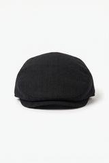 Miesten musta klassinen flat cap -lippis