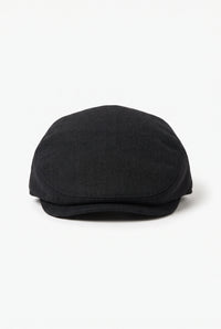 Miesten musta klassinen flat cap -lippis