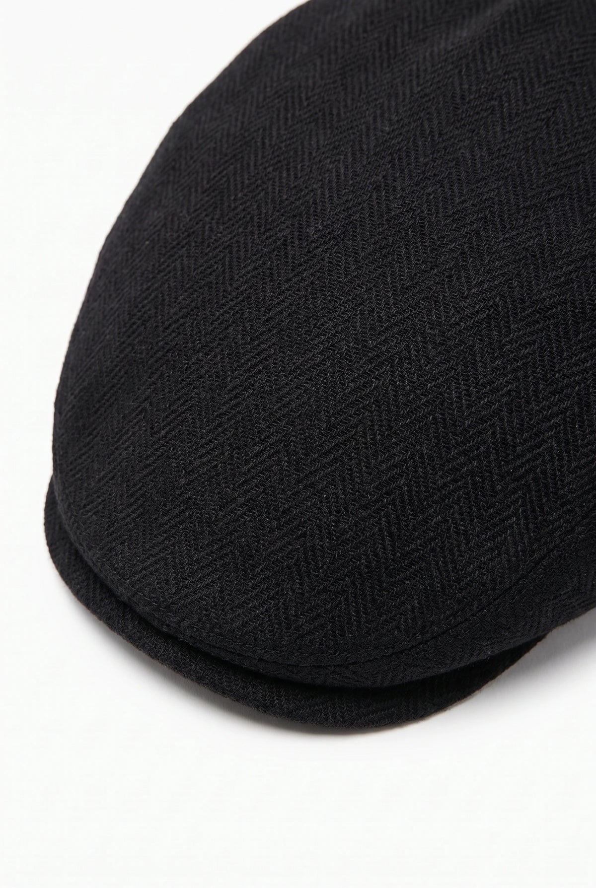 Miesten musta klassinen flat cap -lippis