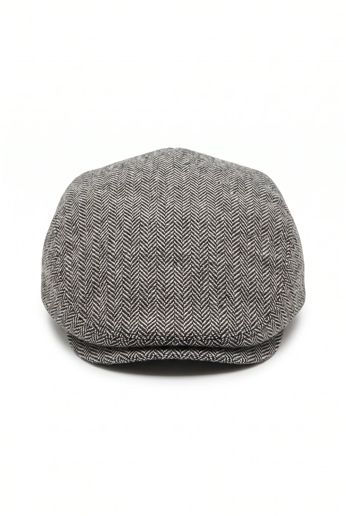 Miesten harmaa villasekoitteinen flat cap -lippis
