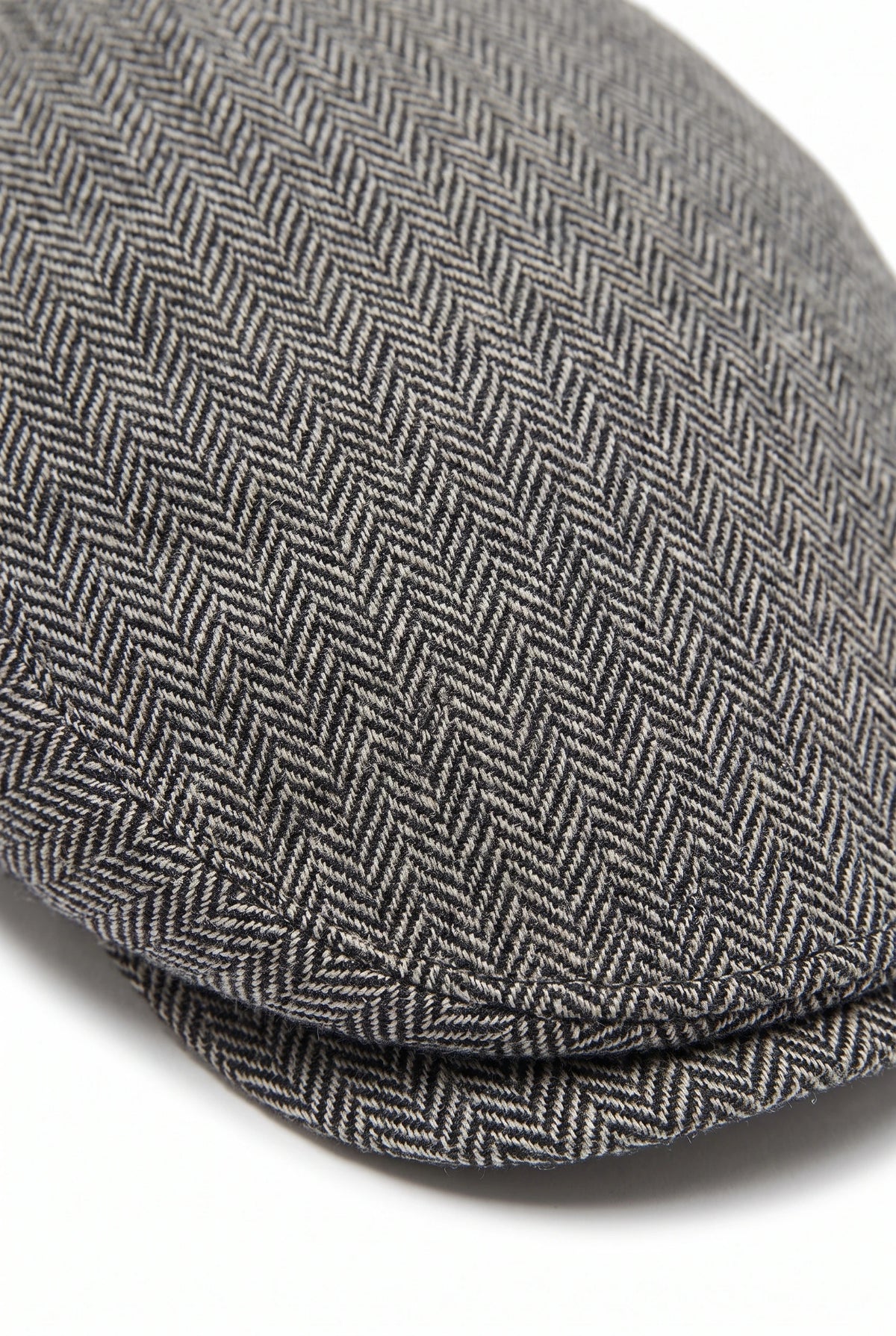 Miesten harmaa villasekoitteinen flat cap -lippis