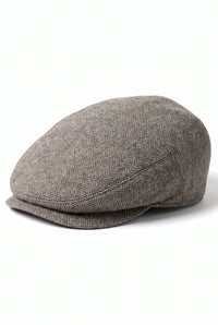 Miesten khaki-värinen flat cap -lippis