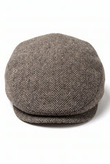 Miesten khaki-värinen flat cap -lippis
