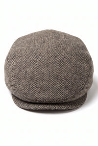 Miesten khaki-värinen flat cap -lippis