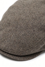 Miesten khaki-värinen flat cap -lippis