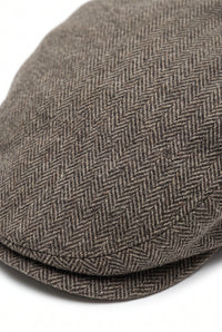 Miesten khaki-värinen flat cap -lippis