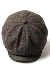 Miesten Herringbone Newsboy Classic -lippalakki - Ruskea