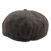 Miesten Herringbone Newsboy Classic -lippalakki - Ruskea