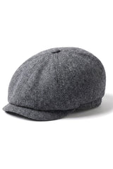 Miesten Herringbone Newsboy Classic -lippalakki - Harmaa