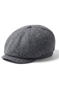 Miesten Herringbone Newsboy Classic -lippalakki - Harmaa