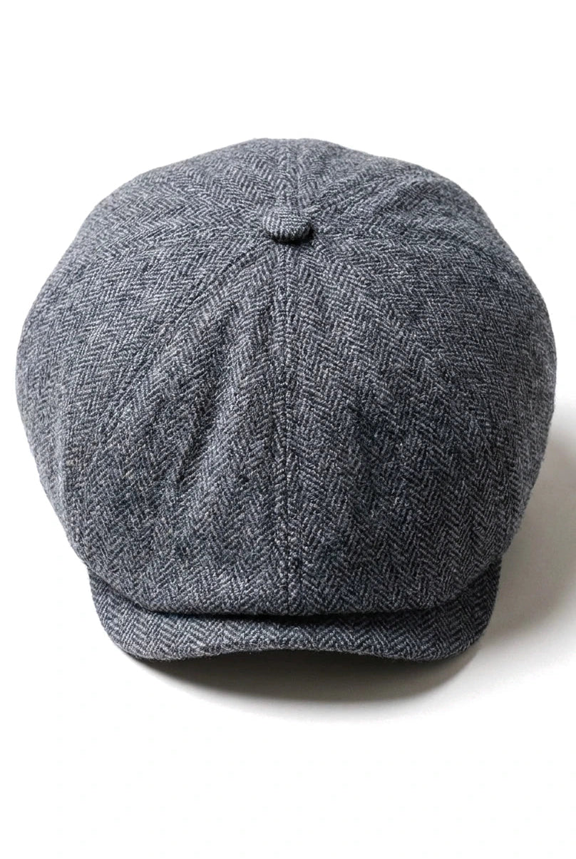 Miesten Herringbone Newsboy Classic -lippalakki - Harmaa