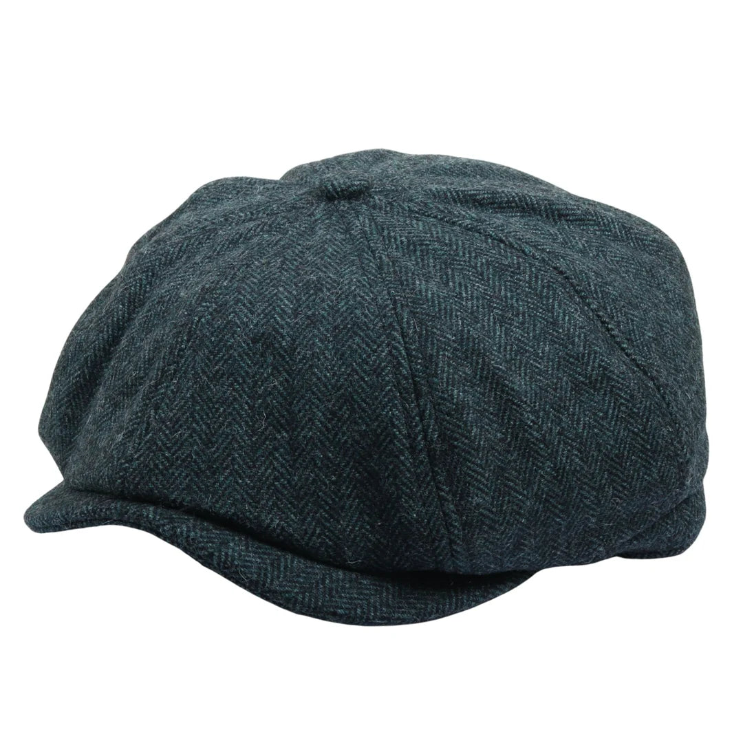 Miesten Herringbone Newsboy Classic -lippalakki - Oliivi