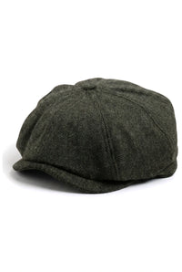 Miesten Herringbone Newsboy Classic -lippalakki - Oliivi