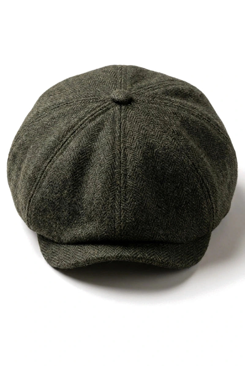 Miesten Herringbone Newsboy Classic -lippalakki - Oliivi