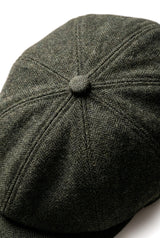 Miesten Herringbone Newsboy Classic -lippalakki - Oliivi