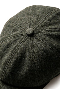 Miesten Herringbone Newsboy Classic -lippalakki - Oliivi