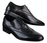 Miesten nahkaiset nauhalliset brogue-kengät italialaisille suunnittelijakengille, tyylikkäät, muodolliset, klassiset, retrotyyliset