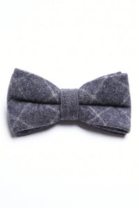 Miesten laivastonsininen tweed-rusetti