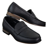 Miesten nupukkinahkaiset slip-on-loaferit mokkasiinit kengät vintage retro klassikko