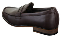 Miesten nupukkinahkaiset slip-on-loaferit mokkasiinit kengät vintage retro klassikko