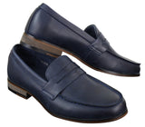 Miesten nupukkinahkaiset slip-on-loaferit mokkasiinit kengät vintage retro klassikko
