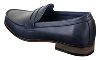 Miesten nupukkinahkaiset slip-on-loaferit mokkasiinit kengät vintage retro klassikko