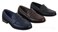Miesten nupukkinahkaiset slip-on-loaferit mokkasiinit kengät vintage retro klassikko