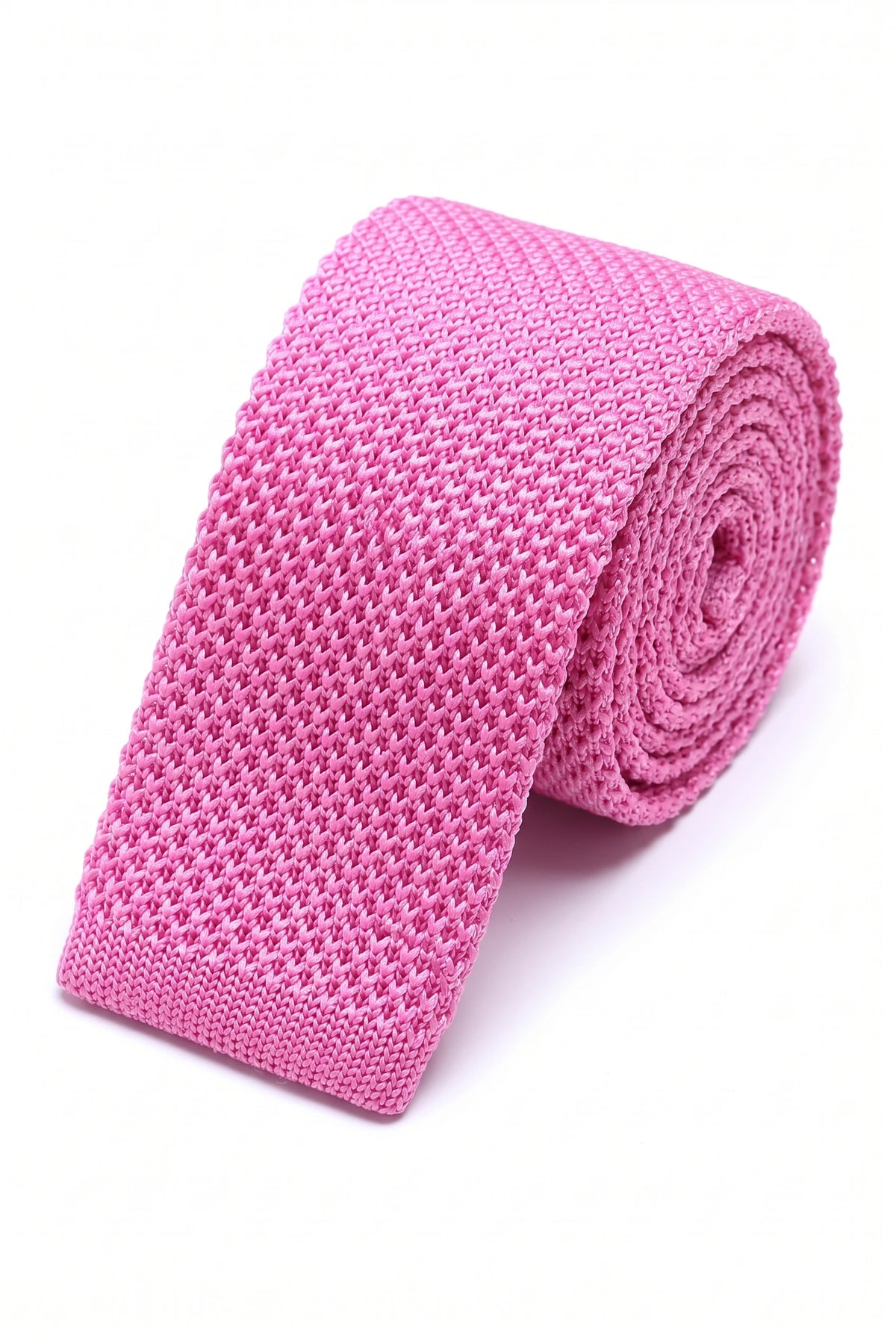 Miesten pinkki neulottu solmio