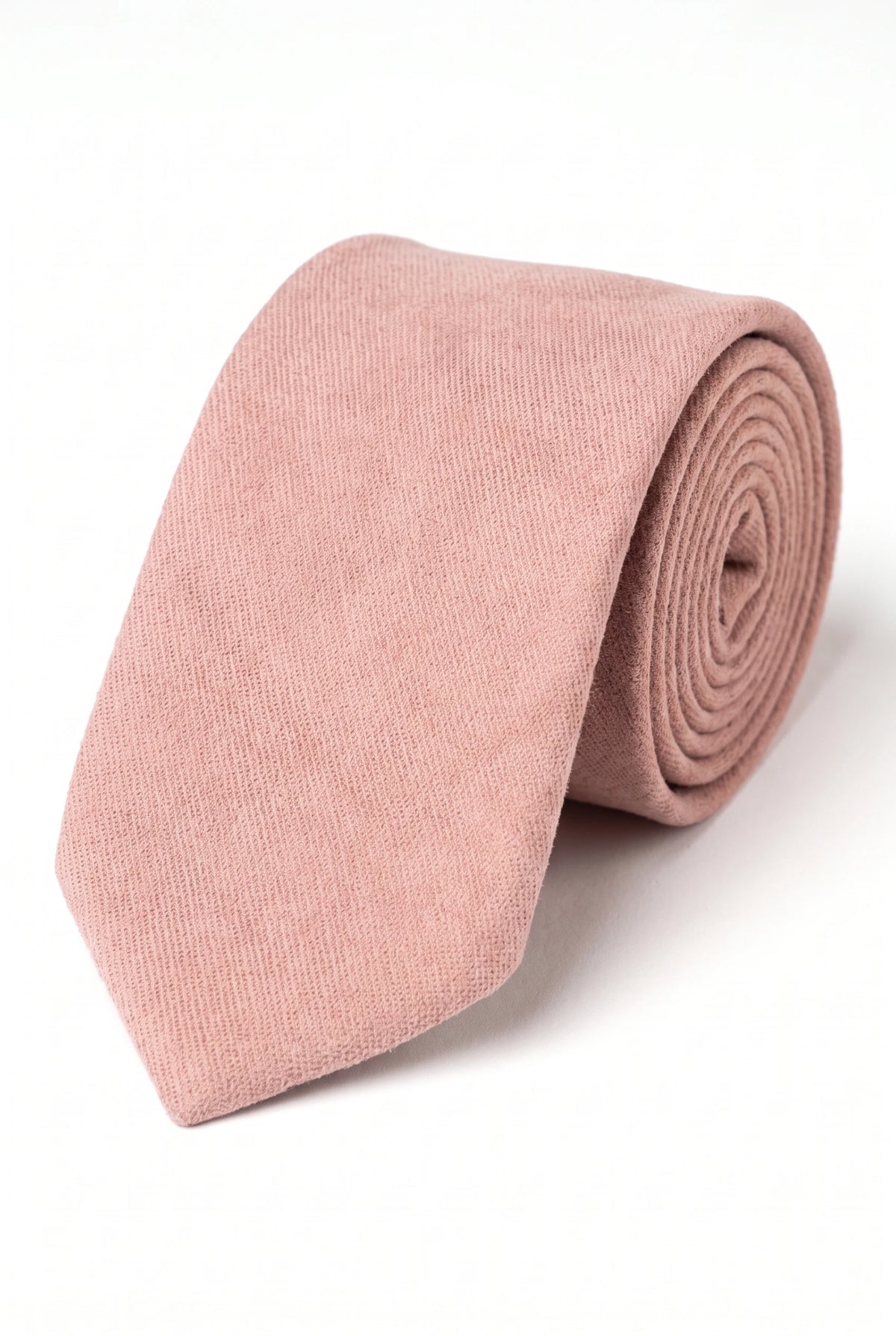 Miesten pinkki mokkanahkainen solmio