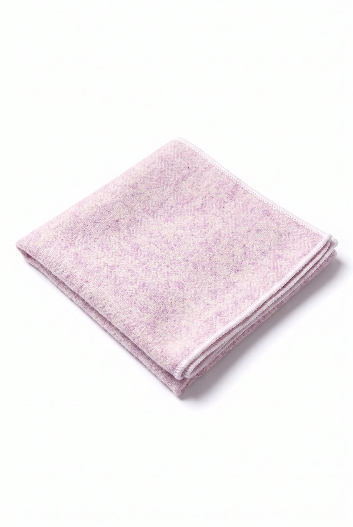 Miesten pinkki tweed-villasekoitteinen taskuliina