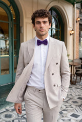 Miesten violetti neulottu rusetti