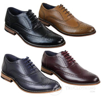 Miesten aidolla nahalla nauhoitetut Gatsby Brouges -tyylikkäät suunnittelijaretro-vintagekengät