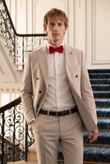 Miesten punainen tweed-rusetti