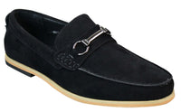 Miesten slip-on-solki Horsebit-ajokengät, retrotyyliset, rento mokkanahkaiset loaferit