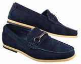 Miesten slip-on-solki Horsebit-ajokengät, retrotyyliset, rento mokkanahkaiset loaferit