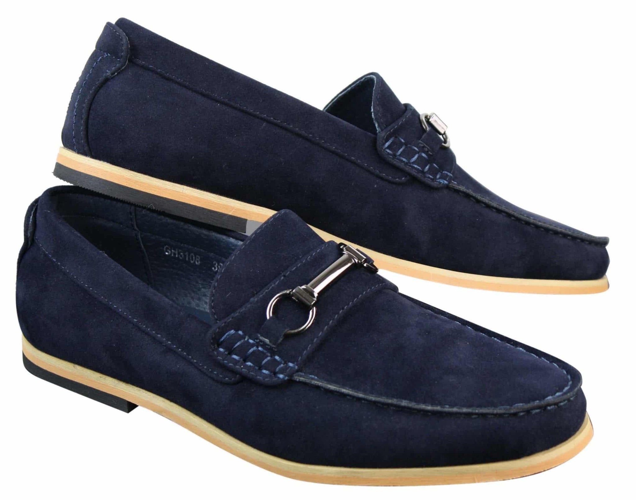 Miesten slip-on-solki Horsebit-ajokengät, retrotyyliset, rento mokkanahkaiset loaferit