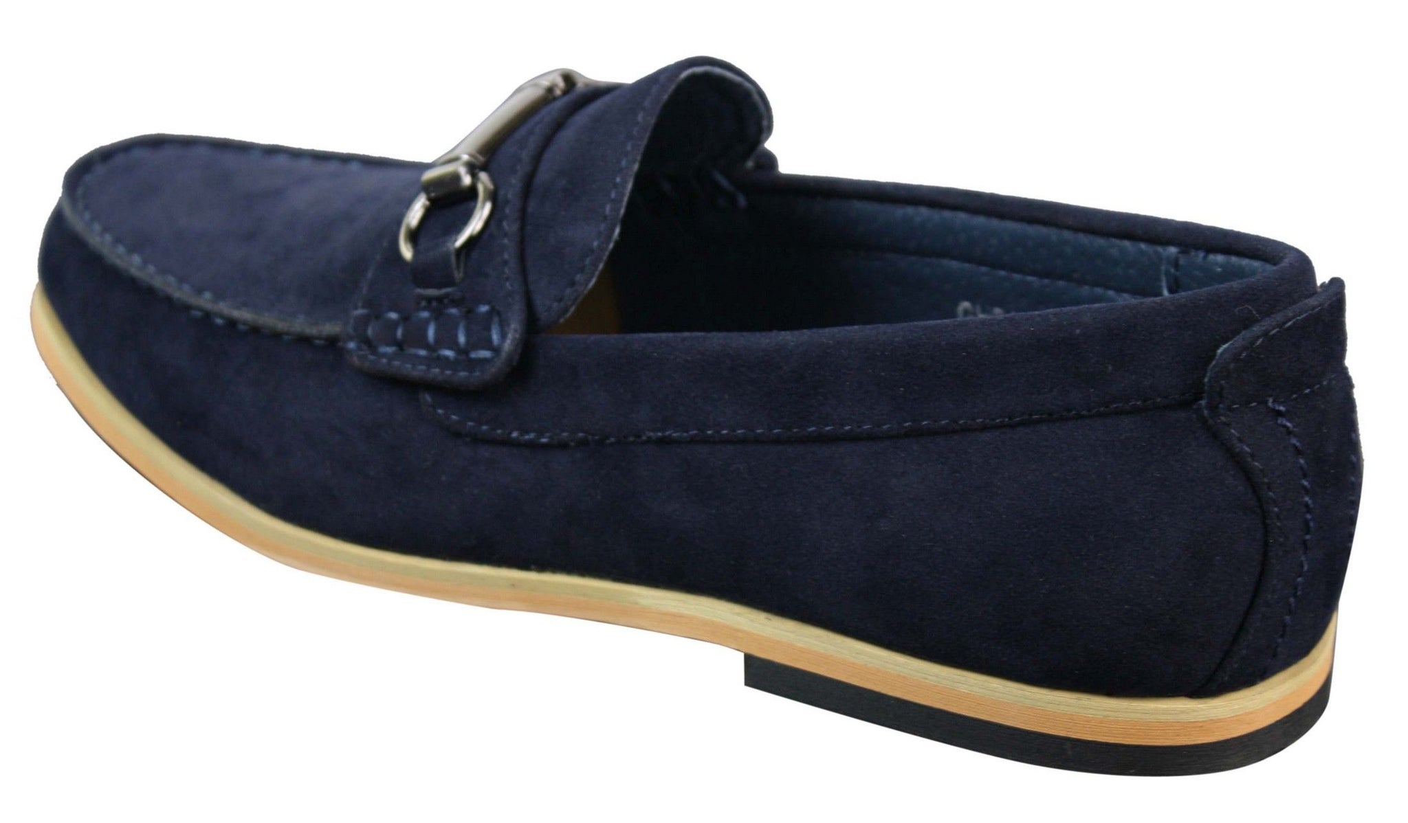 Miesten slip-on-solki Horsebit-ajokengät, retrotyyliset, rento mokkanahkaiset loaferit